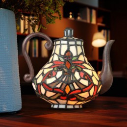 Tiffany Buntglas Tischlampe