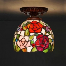 18 cm Tiffany Buntglas...